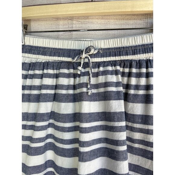 GAP Women’s Linen Blend Striped Flare Skirt Size Small - Picture 5 of 7